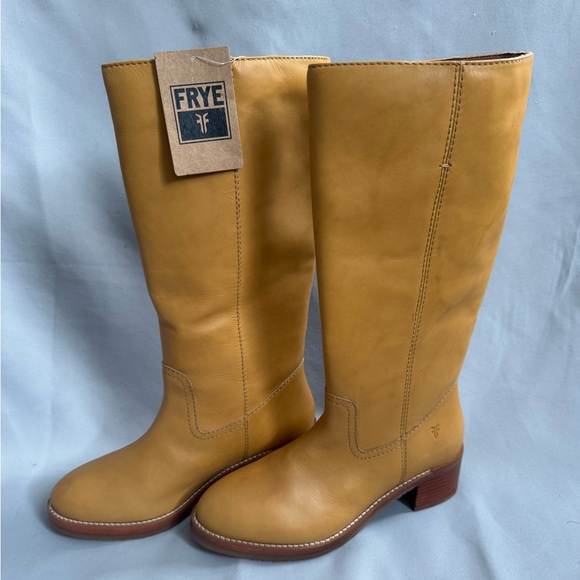 NWT Frye Camryn Tall Pull-On Boots – Banana Leather – Size 8M - Picture 1 of 15